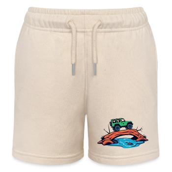 Off-road vehicles - Kids Organic Sweat Shorts by Stanley/Stella - soft Ecru - Front