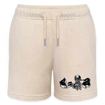 E=MC2 flex - Kids Organic Sweat Shorts by Stanley/Stella - soft Ecru - Front