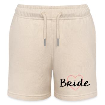 Bride Herz Junggesellenabschied Hochzeit - Kinder Organic Joggingshorts Mini Bolter von Stanley/Stella - Natur - Vorne
