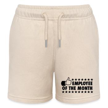 Employé du mois - Short de jogging enfant bio Stanley/Stella - écru doux - Devant