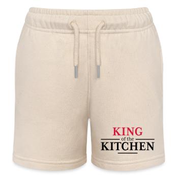 King of the Kitchen - Kids Organic Sweat Shorts by Stanley/Stella - soft Ecru - Front