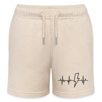 Elektriker Herzklopfen - Kinder Organic Joggingshorts Mini Bolter von Stanley/Stella - Natur - Vorne