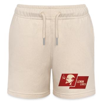 Lenin Lives Flag - Short de jogging enfant bio Stanley/Stella - écru doux - Devant