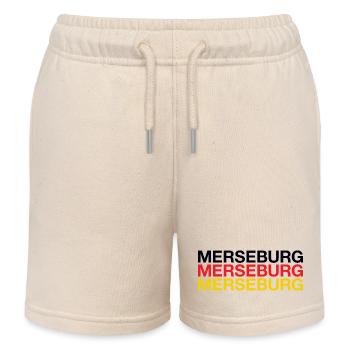 MERSEBURG - Short de jogging enfant bio Stanley/Stella - écru doux - Devant