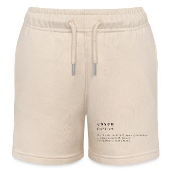 Food – Verb - The Nocturnal Art of Enjoyment - Kids Organic Sweat Shorts by Stanley/Stella - soft Ecru - Front