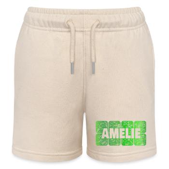 Amelie als Vorname - Kinder Organic Joggingshorts Mini Bolter von Stanley/Stella - Natur - Vorne