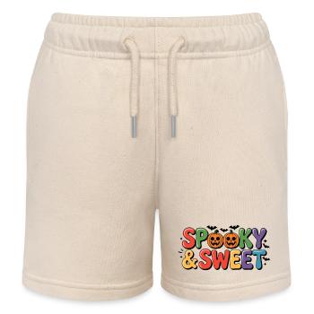Motif d’Halloween effrayant et doux - Short de jogging enfant bio Stanley/Stella - écru doux - Devant