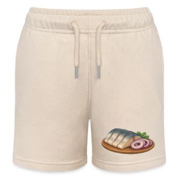 Dons du Grand Nord - Filet de hareng - Short de jogging enfant bio Stanley/Stella - écru doux - Devant