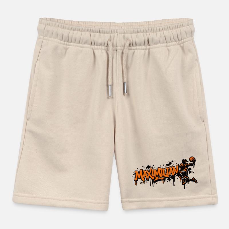 Maximilian Graffiti Dunk Kinder Organic Joggingshorts Mini Bolter von Stanley/Stella