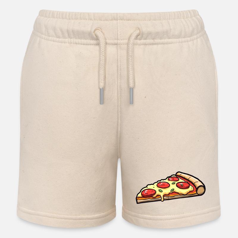 Pizza - Short de jogging enfant bio Stanley/Stella - écru doux