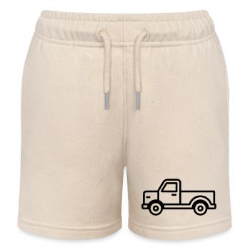 camion - Short de jogging enfant bio Stanley/Stella - écru doux - Devant