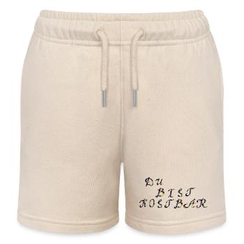 You are precious - Kids Organic Sweat Shorts by Stanley/Stella - soft Ecru - Front