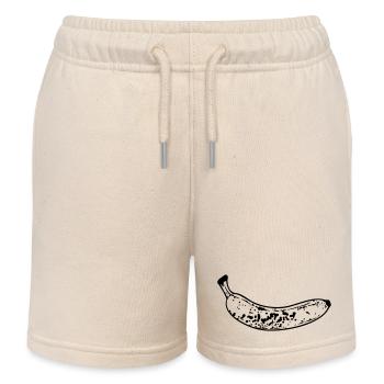 Banane - Short de jogging enfant bio Stanley/Stella - écru doux - Devant