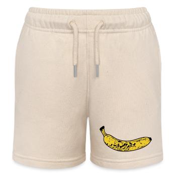Banane - Short de jogging enfant bio Stanley/Stella - écru doux - Devant