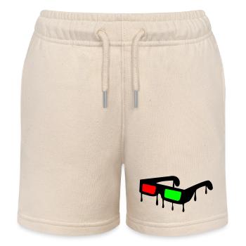 3d_brille2 - Short de jogging enfant bio Stanley/Stella - écru doux - Devant