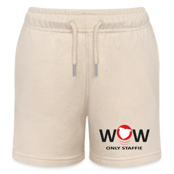 Staffies wow - 040 - Kinder Organic Joggingshorts Mini Bolter von Stanley/Stella - Natur - Vorne