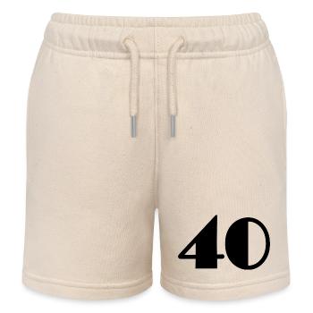 40 JAHRE. 40-jähriges Jubiläum. GEBURTSTAG 40 JAHRE. 40 - Kinder Organic Joggingshorts Mini Bolter von Stanley/Stella - Natur - Vorne