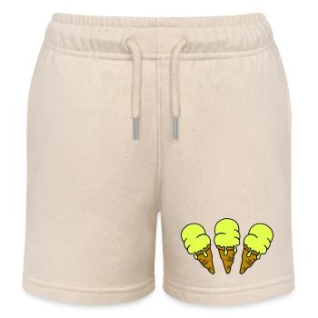 eis eiscreme 3 - Kinder Organic Joggingshorts Mini Bolter von Stanley/Stella - Natur - Vorne