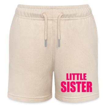 Little sister - Kids Organic Sweat Shorts by Stanley/Stella - soft Ecru - Front