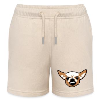 Chihuahua Kleiner Hund Böse Knirschen Nervig Wut - Kinder Organic Joggingshorts Mini Bolter von Stanley/Stella - Natur - Vorne