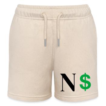 Buchstabe n Dollar - Kinder Organic Joggingshorts Mini Bolter von Stanley/Stella - Natur - Vorne