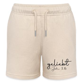 bien-aimé - Short de jogging enfant bio Stanley/Stella - écru doux - Devant