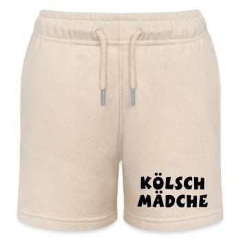 Kölsch Mädche - Ein Mädchen aus Köln - Kinder Organic Joggingshorts Mini Bolter von Stanley/Stella - Natur - Vorne