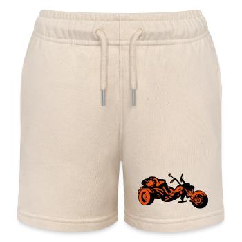 Chopper Inferno – Comic Style Trike - Kinder Organic Joggingshorts Mini Bolter von Stanley/Stella - Natur - Vorne