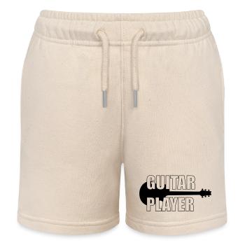Guitar Player ! - Kids Organic Sweat Shorts by Stanley/Stella - soft Ecru - Front