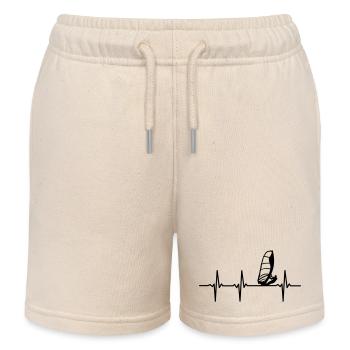 Windsurfers ECG - Kids Organic Sweat Shorts by Stanley/Stella - soft Ecru - Front