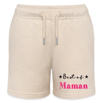 MUTTERTAG. HERZ. ALLES GUTE ZUM GEBURTSTAG. MAMA - Kinder Organic Joggingshorts Mini Bolter von Stanley/Stella - Natur - Vorne