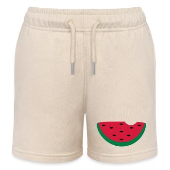 melon - Short de jogging enfant bio Stanley/Stella - écru doux - Devant