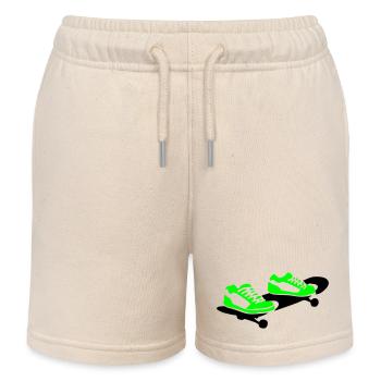 Skateboard - Short de jogging enfant bio Stanley/Stella - écru doux - Devant