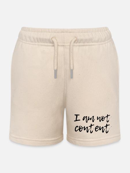 Je ne suis pas content - Script manuscrit émotionnel - Short de jogging enfant bio Stanley/Stella - écru doux
