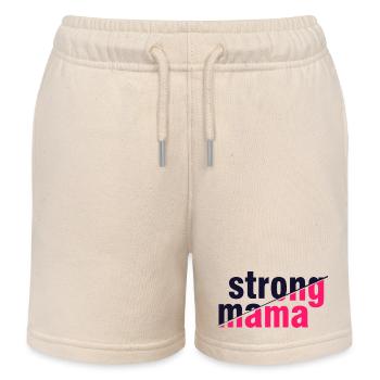 Chemise forte pour la fête des mères Maman - Short de jogging enfant bio Stanley/Stella - écru doux - Devant