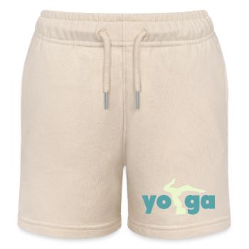 Yoga - Kids Organic Sweat Shorts by Stanley/Stella - soft Ecru - Front