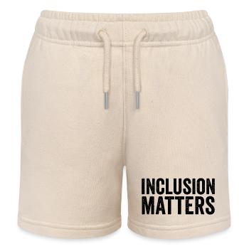 Inclusion is important – Special education – Freundli - Kids Organic Sweat Shorts by Stanley/Stella - soft Ecru - Front