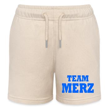 Team Merz - Kids Organic Sweat Shorts by Stanley/Stella - soft Ecru - Front