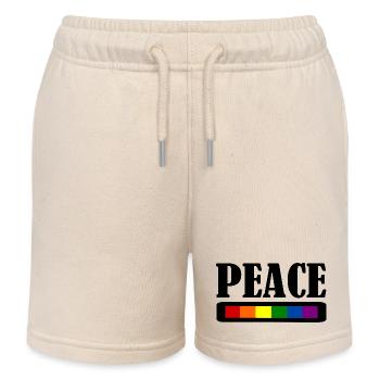 Peace Peacezeichen - Kinder Organic Joggingshorts Mini Bolter von Stanley/Stella - Natur - Vorne