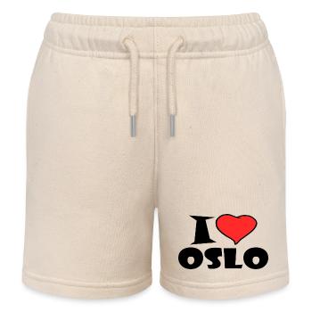 I Love Oslo - Short de jogging enfant bio Stanley/Stella - écru doux - Devant