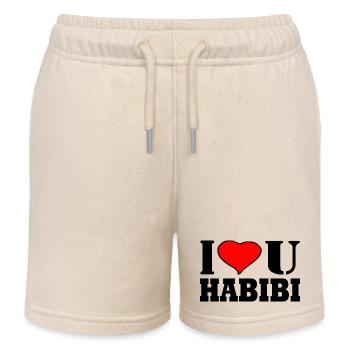 HABIBI - Short de jogging enfant bio Stanley/Stella - écru doux - Devant