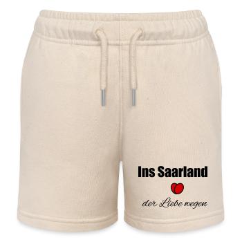 Ins Saarland der Liebe wegen - Kinder Organic Joggingshorts Mini Bolter von Stanley/Stella - Natur - Vorne