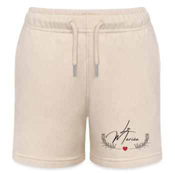 The Bride - Matching tshirt - Kids Organic Sweat Shorts by Stanley/Stella - soft Ecru - Front