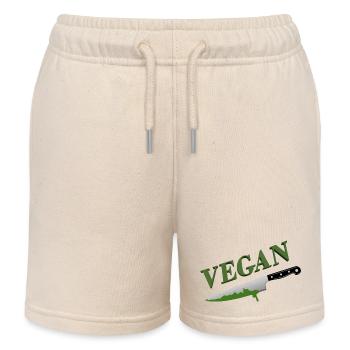 Vegan - Kinder Organic Joggingshorts Mini Bolter von Stanley/Stella - Natur - Vorne