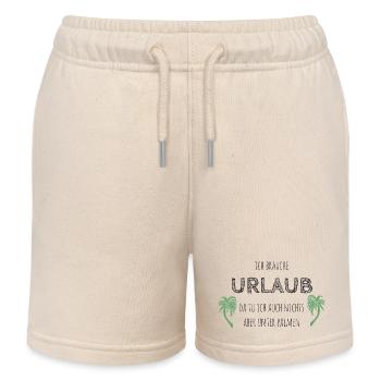 Ich brauche Urlaub - Kinder Organic Joggingshorts Mini Bolter von Stanley/Stella - Natur - Vorne