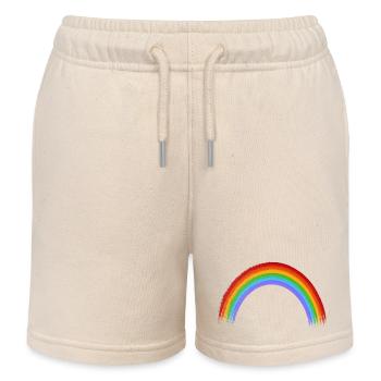 Arc-en-ciel de la Gay Pride - Short de jogging enfant bio Stanley/Stella - écru doux - Devant