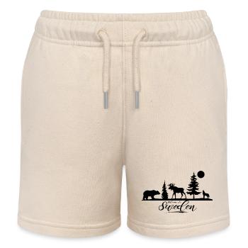 Suède Suède Viking Nordique Scandinavie Solstice d’été - Short de jogging enfant bio Stanley/Stella - écru doux - Devant