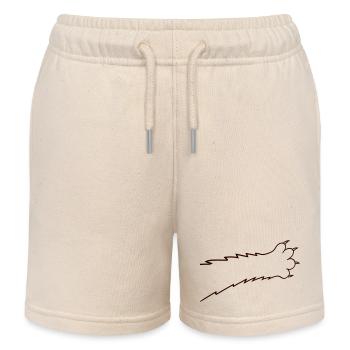 Katzen Klauen Pfote Tatzen Scharfe Krallen Kratzen - Kinder Organic Joggingshorts Mini Bolter von Stanley/Stella - Natur - Vorne