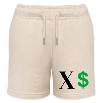 Buchstabe x Dollar - Kinder Organic Joggingshorts Mini Bolter von Stanley/Stella - Natur - Vorne