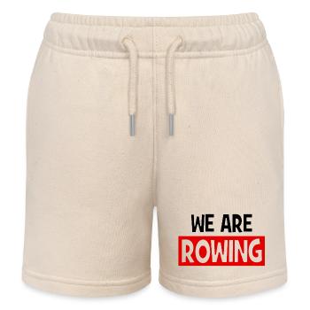 we are ROWING - Rowing - Rowers - Rowers - Kids Organic Sweat Shorts by Stanley/Stella - soft Ecru - Front